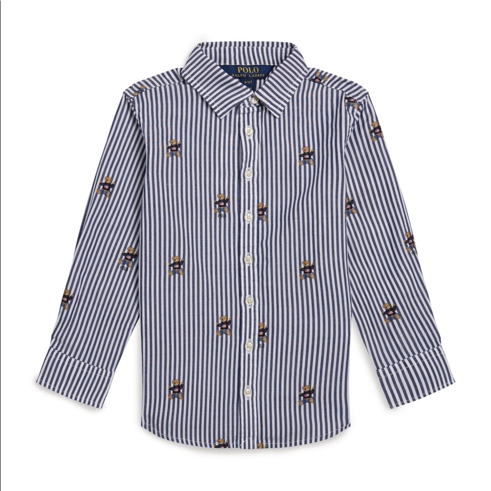 Ralph Lauren Polo Bear 4T button down